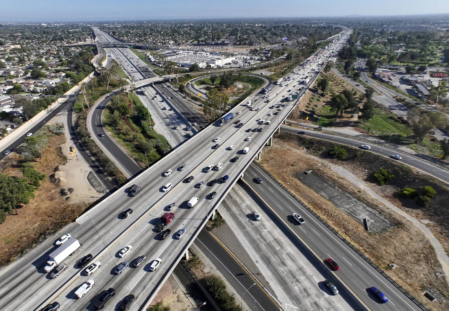 I-5/I-605 Downey Interchange Area Commercial Roofing from Downey, CA